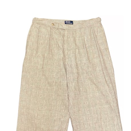 80s Polo Ralph Lauren Cotton Two Tuck Slacks
