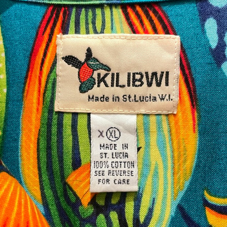 00’s KILIBWI Fish Pattern Cotton Shirt