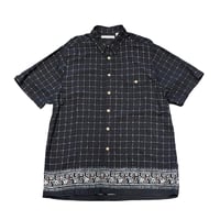 00s- KNIGHTSBRIDGE All Over Print Rayon Shirt