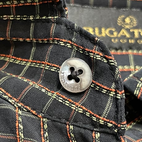 90s BUGATCHI Rayon/Poly Shirt