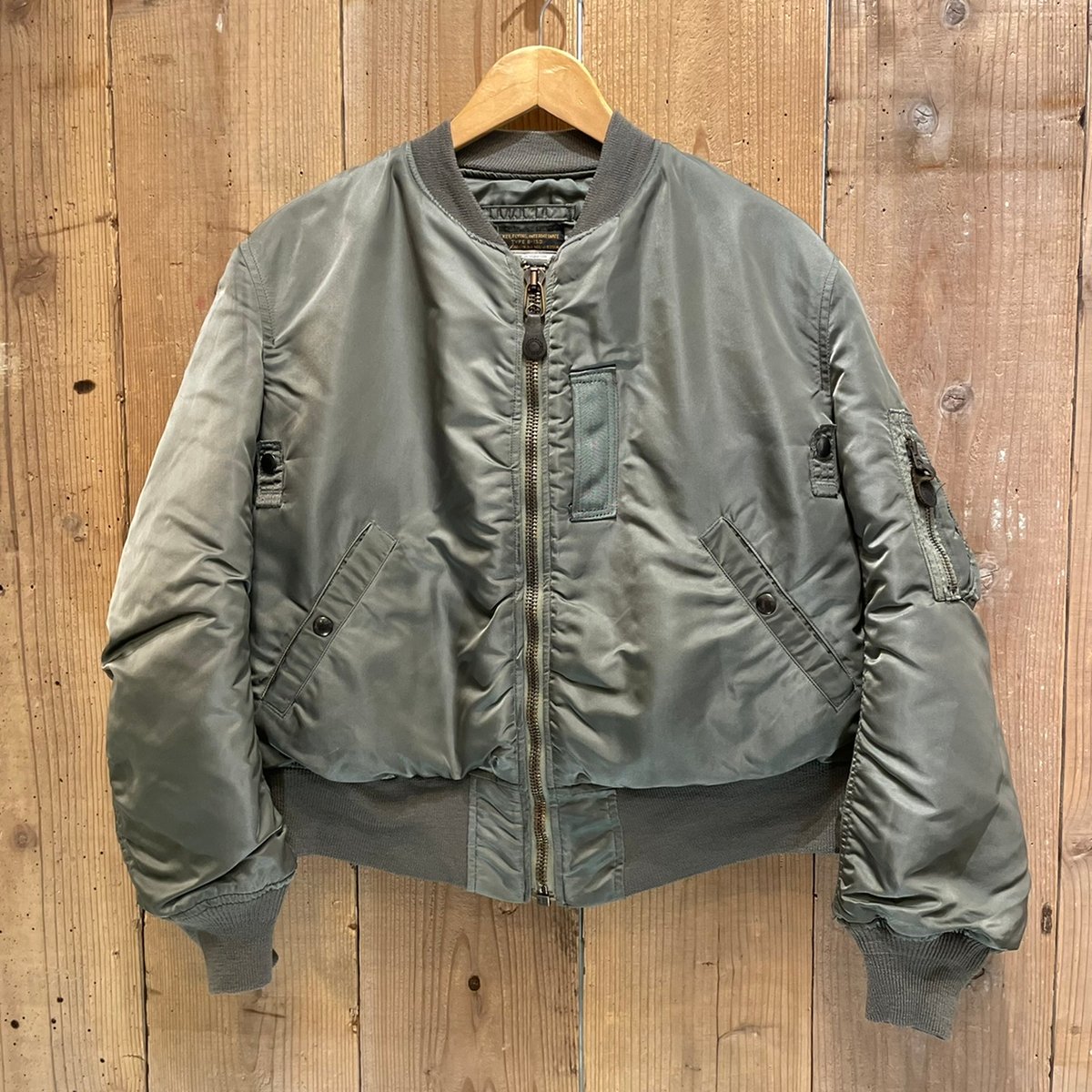 50s復刻✨ USA ALPHA B-15D MA-1 フライトジャケット40 90s USA製