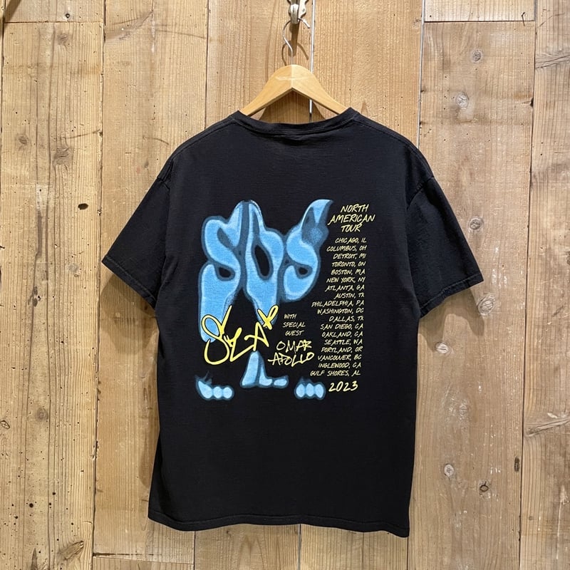 SZA SOS ツアーTシャツ M 黒 日本未発売 正規品 23's FRUT OF THE ROOM SZA SOS Tour T-shirt | MW