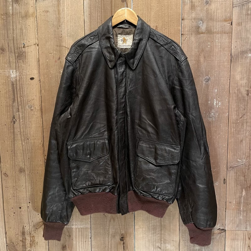 80's~Golden Bear A-2 Leather Flight Jacket | MW