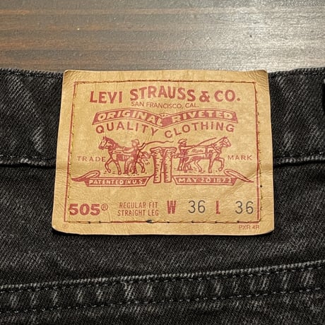 94’s Levi’s 505 Black Jeans