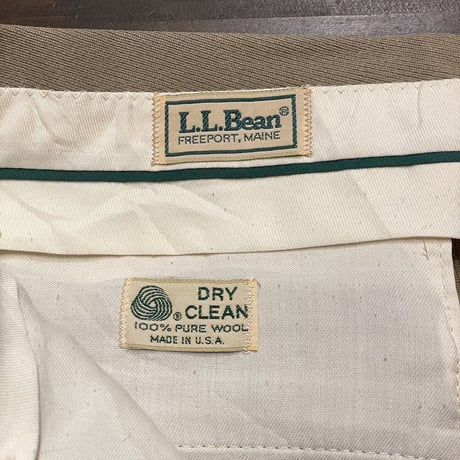 70’s~ L.L.Bean Wool Gabardine Slacks