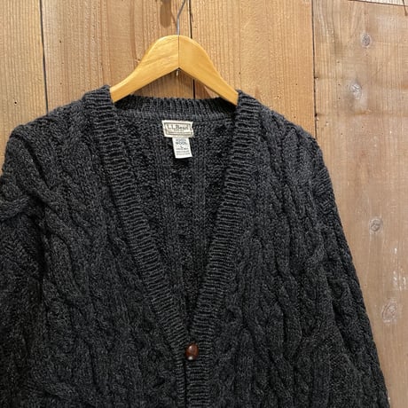 L.L.Bean Aran Knit Cardigan