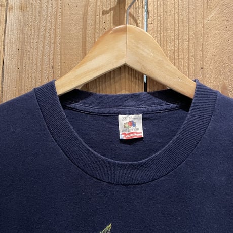 90s FRUIT OF THE LOOM Flog Print T-Shirt
