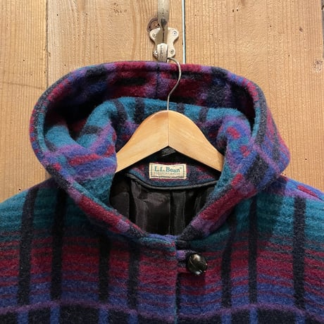 80’s~ L.L.Bean Hooded Wool Coat