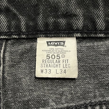 ‘97 Levi’s 505 Black Jeans