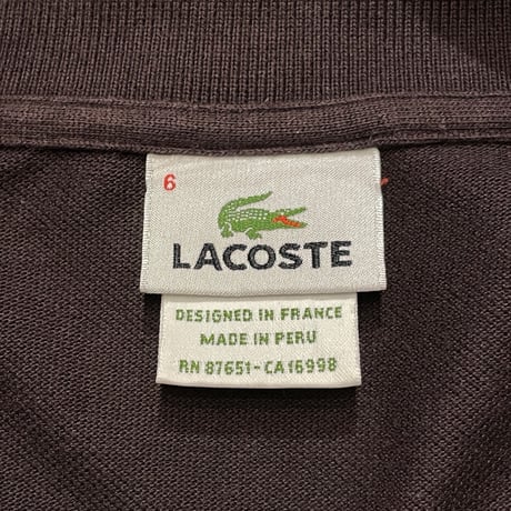 00s- LACOSTE L/S Polo Shirt