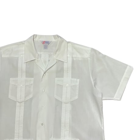 90's ROMANI COLLECTION Cotton/Poly Guayabera Shirt