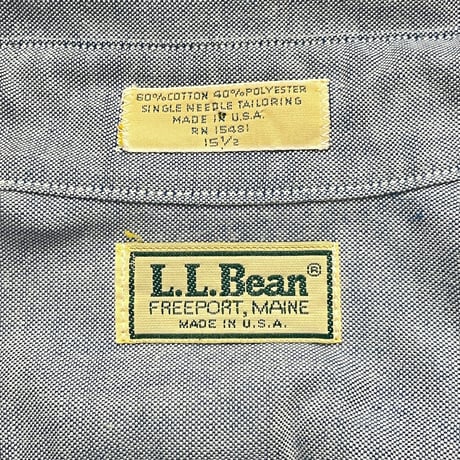 90s L.L.Bean Cotton/Poly  B.D Shirt