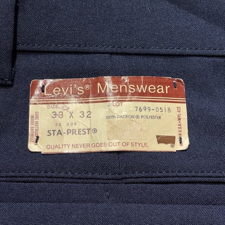 70s Levi’s Sta-Prest Action Slacks