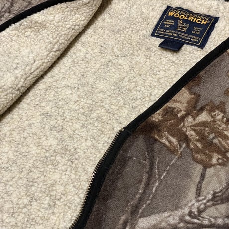 90s- Woolrich Fleece Lined Wool Vest