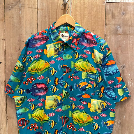 00’s KILIBWI Fish Pattern Cotton Shirt
