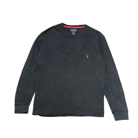 Polo Ralph Lauren Cotton Waffle Shirt BLACK