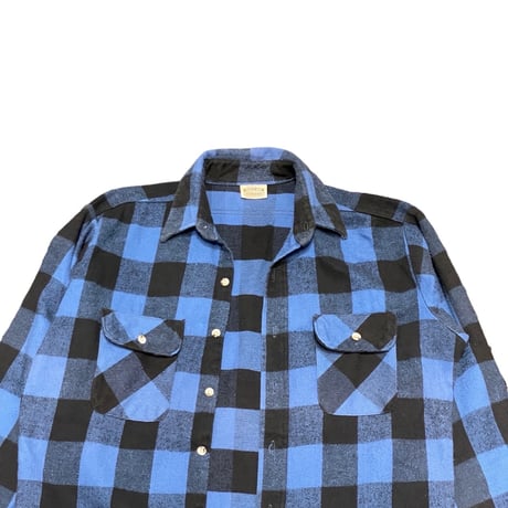 90s- FIVE BROTHER Heavyweight Flannel Shirt