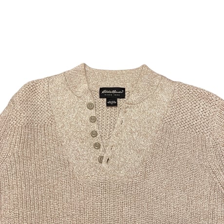 00s Eddie Bauer Henry Neck Cotton Sweater