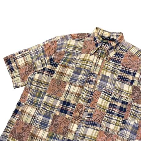 90’s~ Nautica Patchwork B.D Shirt
