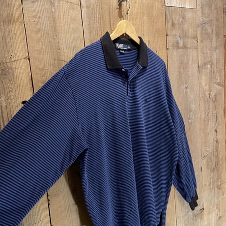 90's- Polo Ralph Lauren Striped Cotton Polo Shirt