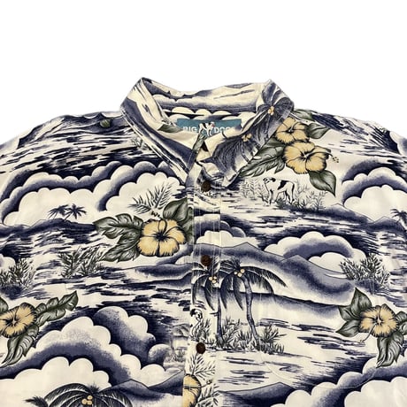 00s- BIG DOGS Rayon Aloha Shirt