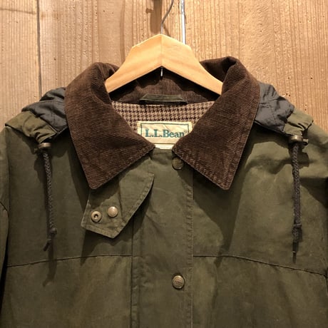 90’s~ L.L.Bean Oiled Cotton Hooded Jacket