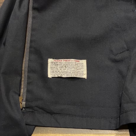 70s Oakbrook Sportswear by Sears Dog Ear Collar Jacket NAVY