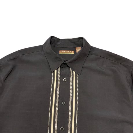 00s- CUBAVERA Rayon/Poly Embroidered Shirt