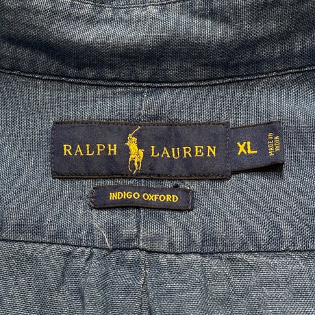 00s- Polo Ralph Lauren Indigo Oxford Shirt