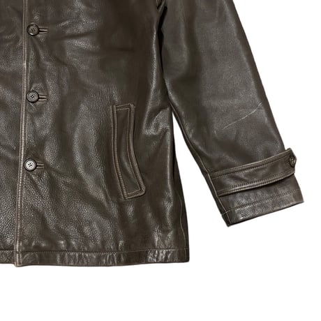Columbia Leather Car Coat M