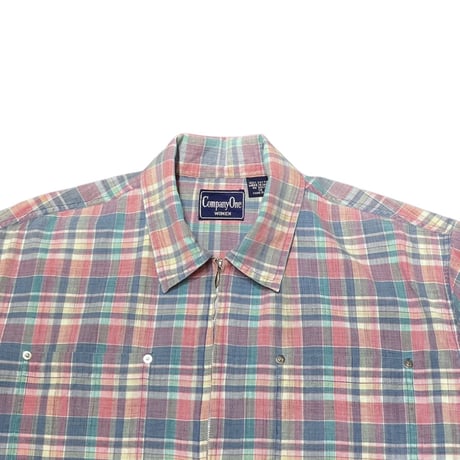 Company One Madras Zip Shirt