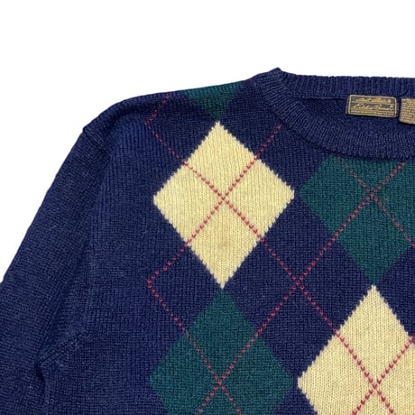 80s Eddie Bauer Wool Argyle Sweater