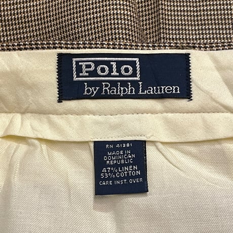 90s Polo Ralph Lauren Linen/Cotton Slacks W34