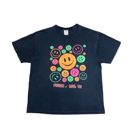 00s- FRUIT OF THE LOOM Smiley Face T-Shirt
