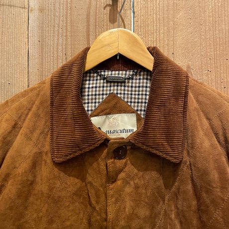 Aquascutum Wool Lined Suede Half Coat