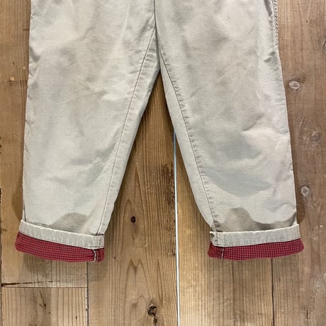 80’s~ L.L.Bean “PATHFINDER ”Flannel Lined Cotton Canvas Pants