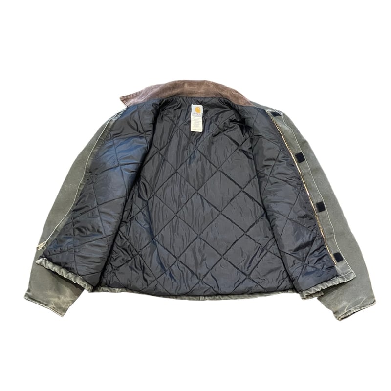 90s usa製 Carhartt Traditional Jacket Vintage 90's Carhartt Hooded Worker Jacket Black