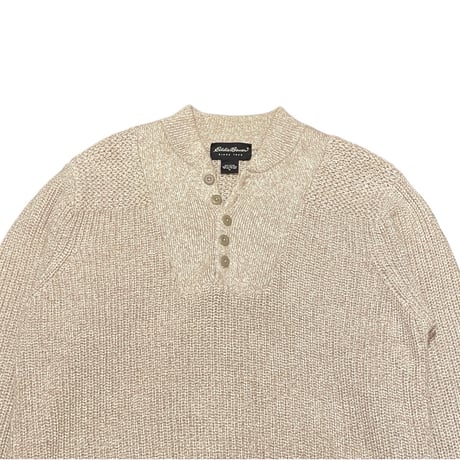 00s Eddie Bauer Henry Neck Cotton Sweater