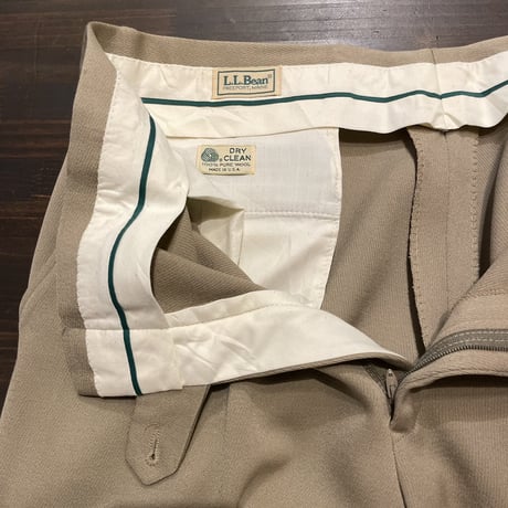 70’s~ L.L.Bean Wool Gabardine Slacks
