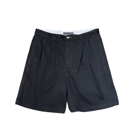 00s- Tommy Hilfiger Two Tuck Black Chino Shorts