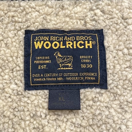 90s- Woolrich Fleece Lined Wool Vest