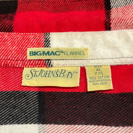 80s ST JOHN’S BAY Heavyweight Bigmac Flannel Shirt
