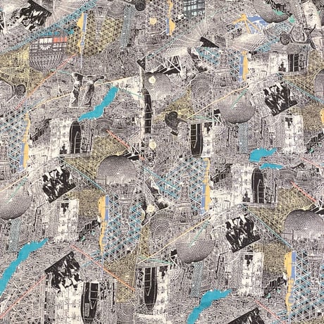90s- UNIONBAY All Over Print Rayon Shirt