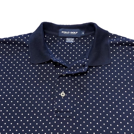 90s POLO GOLF Dot Print Polo Shirt