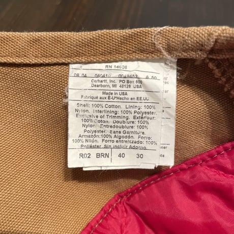 90’s Carhartt Padded Double Knee Overall