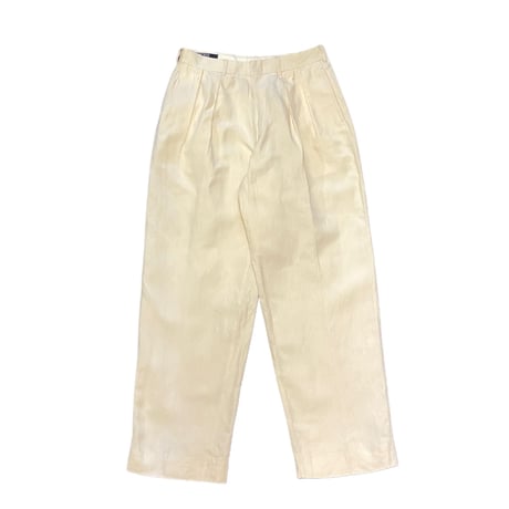 90s Polo Ralph Lauren Cotton/Linen Two Tuck Slacks