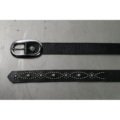 24mm Genuine Leather Narrow Hanging Belt / Butterfly Arch Design