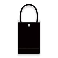 Leather Mini Tote Bag 002 / Pyramid German Hock Design