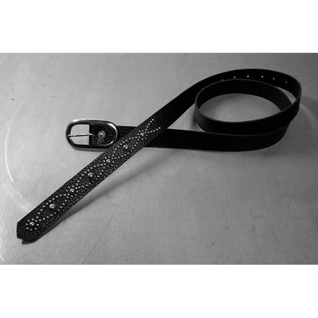 24mm Genuine Leather Narrow Hanging Belt / Butterfly Arch Design
