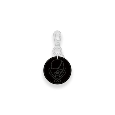 Leather Key Holder /  ModernPirtaes Skull Design